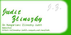 judit zlinszky business card